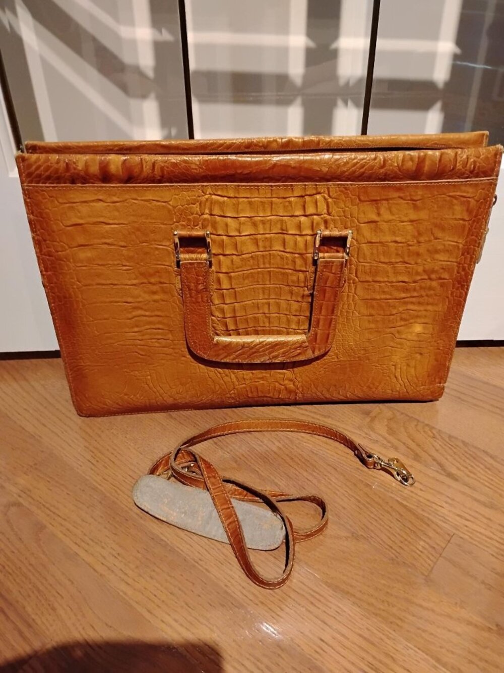 Vintage Florence Italy, Genuine Leather Briefcase